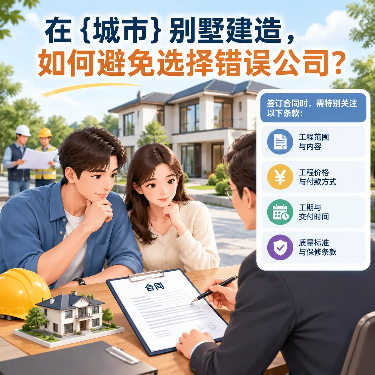 在 从江 别墅建造,如何避免选择错误公司?