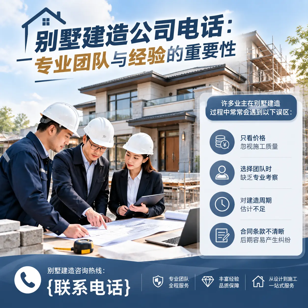从江别墅建造公司电话:专业团队与经验的重要性