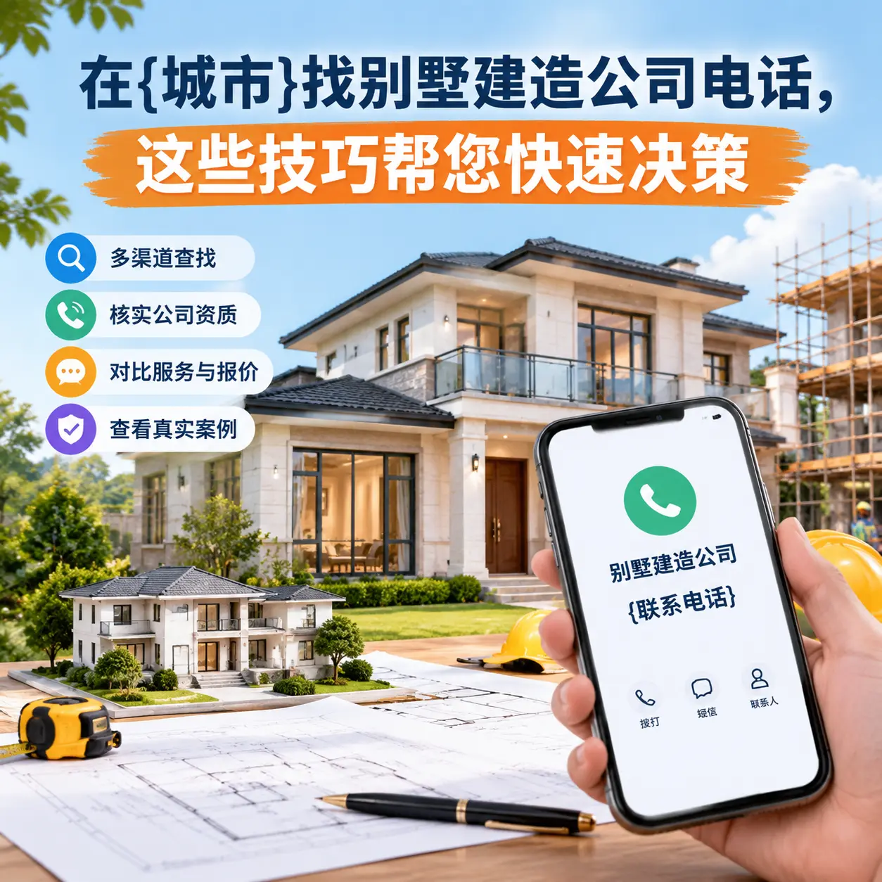 在从江找别墅建造公司电话,这些技巧帮您快速决策