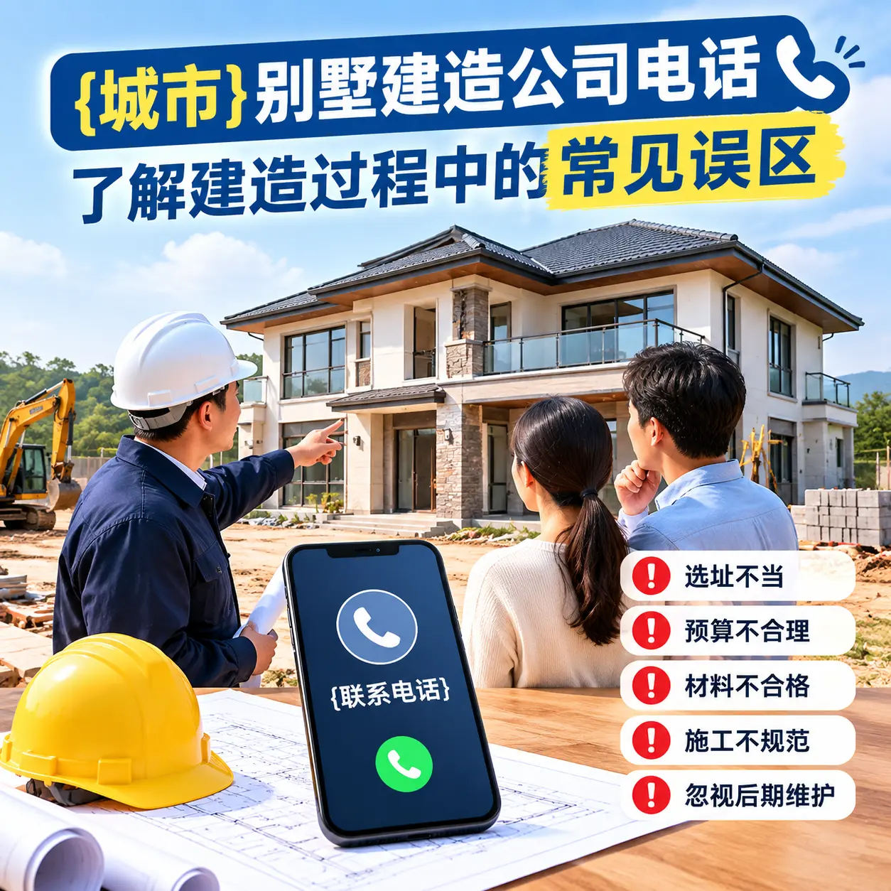 从江别墅建造公司电话，了解建造过程中的常见误区