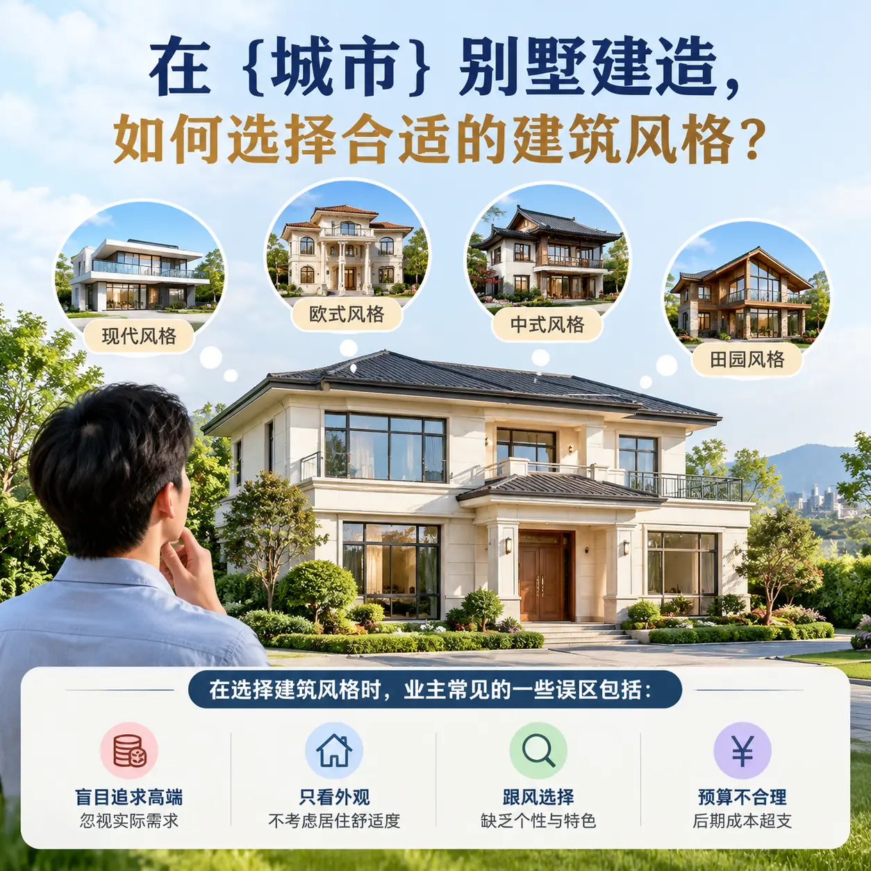 在 从江 别墅建造，如何选择合适的建筑风格？